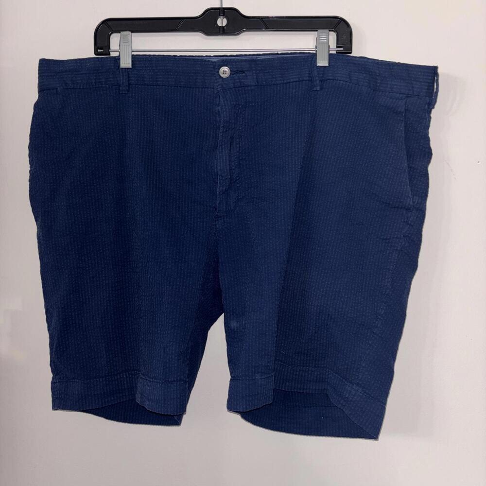 💕Men’s Polo Ralph Lauren Navy Blue Seersucker Preppy Shorts Casual Vacation